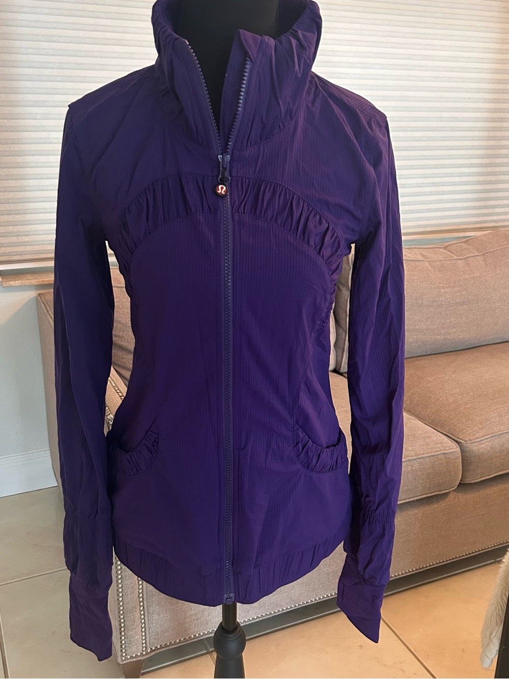 Lululemon Vintage Women's Purple Lightweight Zip Jacket